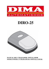 Dima Automatismos DIRO-25 Manual De Usuario