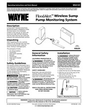 Wayne 370700-001 Manual De Instrucciones De Funcionamiento Y Piezas De Repuesto