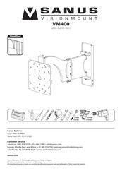 Sanus VISIONMOUNT VM400 Instrucciones De Montaje