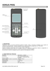 jcm-tech VERSUS-PROG Manual De Instrucciones