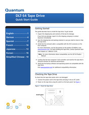 Quantum DLT-S4 Guia De Inicio Rapido