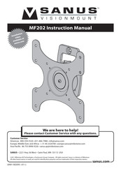 Sanus VISIONMOUNT MF202 Instrucciones De Montaje