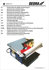 DEDRA DED7711 Manual De Instrucciones