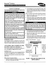 Invacare Essential Cushion Manual De Instrucciones