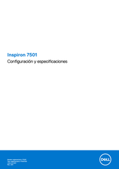 Dell Inspiron 7501 Configuración Y Especificaciones