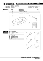 Suzuki 45100-26810 Serie Instrucciones De Instalación