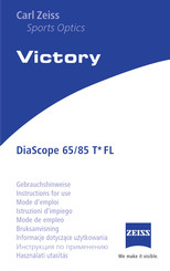 Zeiss Victory DiaScope 65/85 T FL Modo De Empleo