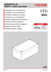 Scame ZENITH-P Instalación Uso Y Mantenimiento