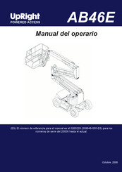 Upright POWERED ACCESS AB46E Manual Del Operario