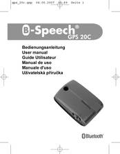 B-Speech GPS 20C Manual De Uso