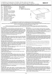 finori MAN/137 Instrucciones De Montaje