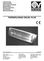 Vortice THERMOLOGIKA SOLEIL PLUS Manual De Instrucciones