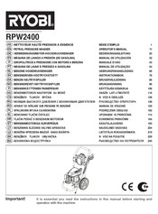 Ryobi RPW2400 Manual De Utilización