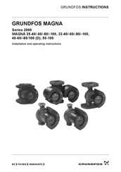 Grundfos 2000 MAGNA 25-80 Manual De Instrucciones