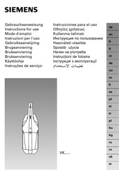 Siemens VK20B Serie Manual Del Usuario