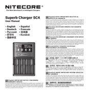 Nitecore Superb Charger SC4 Guia Del Usuario