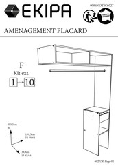 EKIPA AMENAGEMENT PLACARD Manual De Instrucciones