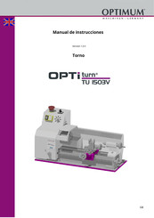 OPTIMUM Maschinen Germany OPTIturn TU 1503V Manual De Instrucciones