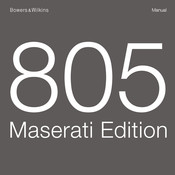 Bowers & Wilkins 805 Maserati Edition Manual De Instrucciones