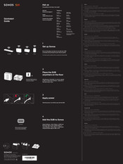 Sonos SUB Guia De Inicio Rapido