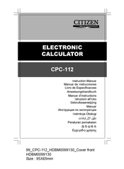 Citizen CPC-112 Manual De Instrucciones