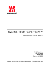 HIRED-HAND Power Vent System 1000 Manual Del Usuario