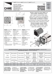 CAME R Serie Manual De Instrucciones