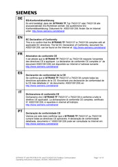 Siemens SITRANS TF 7NG3138 Manual Del Usuario