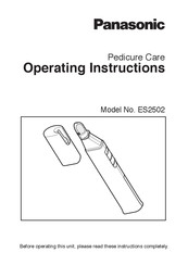 Panasonic ES2502 Instrucciones De Operación