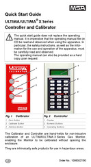 MSA Ultima X Serie Guia De Inicio Rapido