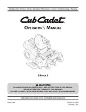 Cub Cadet 17BSDGHD010 Manual Del Operador