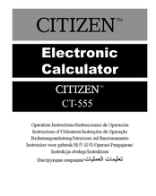 Citizen CITIZEN CT-333 Manual Del Usuario