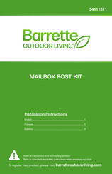 Barrette MAILBOX POST KIT Instrucciones De Instalación