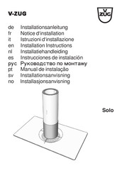 V-ZUG Solo Instrucciones De Instalación