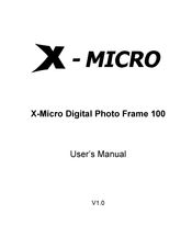 X-Micro 100 Manual Del Usuario