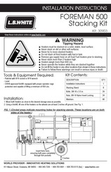 L.B.White FOREMAN 500 Instrucciones De Instalación