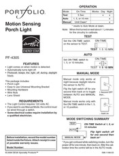 Portfolio PF-4305 Manual De Instrucciones