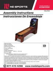 MD SPORTS AC208Y21001 Instrucciones De Ensamblaje