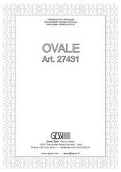 Gessi OVALE 27431 Manual Del Usuario