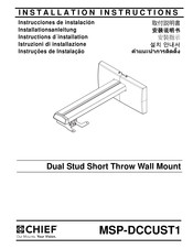 CHIEF MSP-DCCUST1 Instrucciones De Instalación