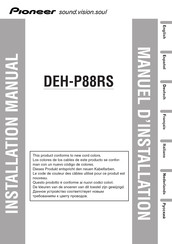 Pioneer DEH-P88RS Manual Del Usuario