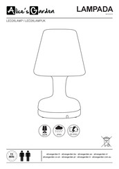 Alice's Garden LED26LAMP Manual De Instrucciones