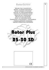 RotarScrew Rotar Plus 30 SD Manual De Uso Y Mantenimiento