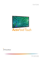 promethean ActivPanel Touch Guia Del Usuario