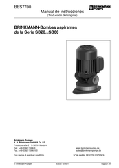 Brinkmann Pumps SB20 Serie Manual De Instrucciones