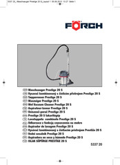 Forch Prestige 20 S Manual De Instrucciones