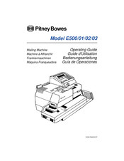 Pitney Bowes E501 Guía De Operaciónes