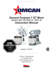 Omcan MX-CN-007-G Manual Del Usuario