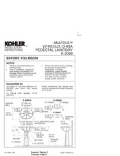 Kohler K-2099 Instrucciones De Instalación