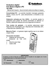 RadioShack 14-1189 Manual Del Usuario